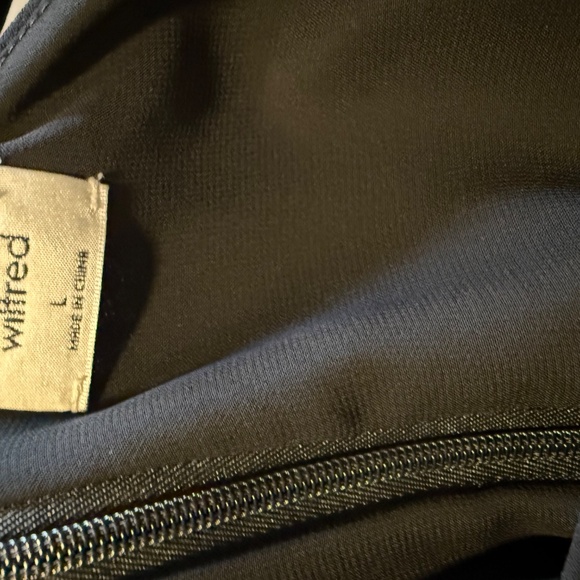 Wilfred by Aritzia Black Wide-Leg Jumpsuit | Cross-Back | Size L - Picture 5 of 6